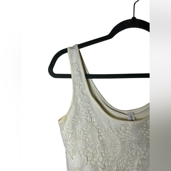 Aeropostale White Floral Lace Sleeveless Skater Dress Women’s Size M Medium - Picture 3 of 7